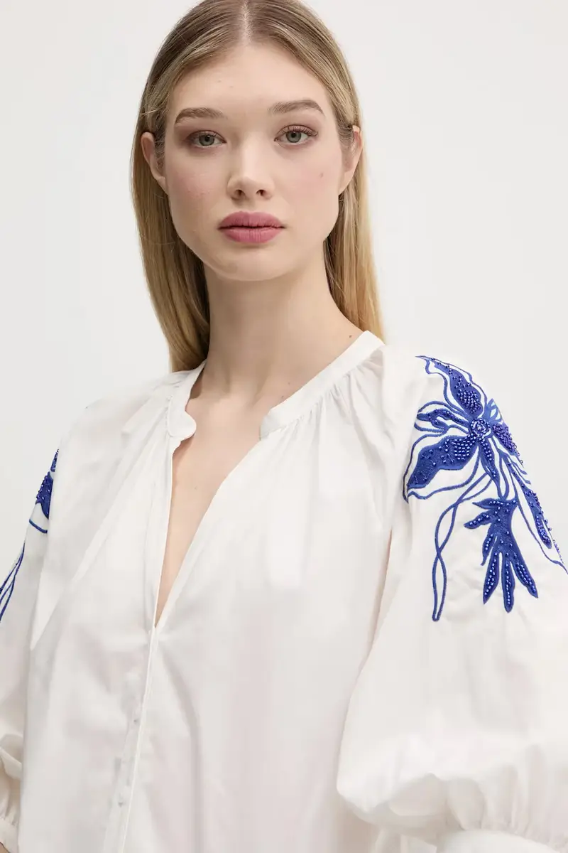 camicia in cotone CRATOS donna colore bianco 25SWBW03 miniatura 4