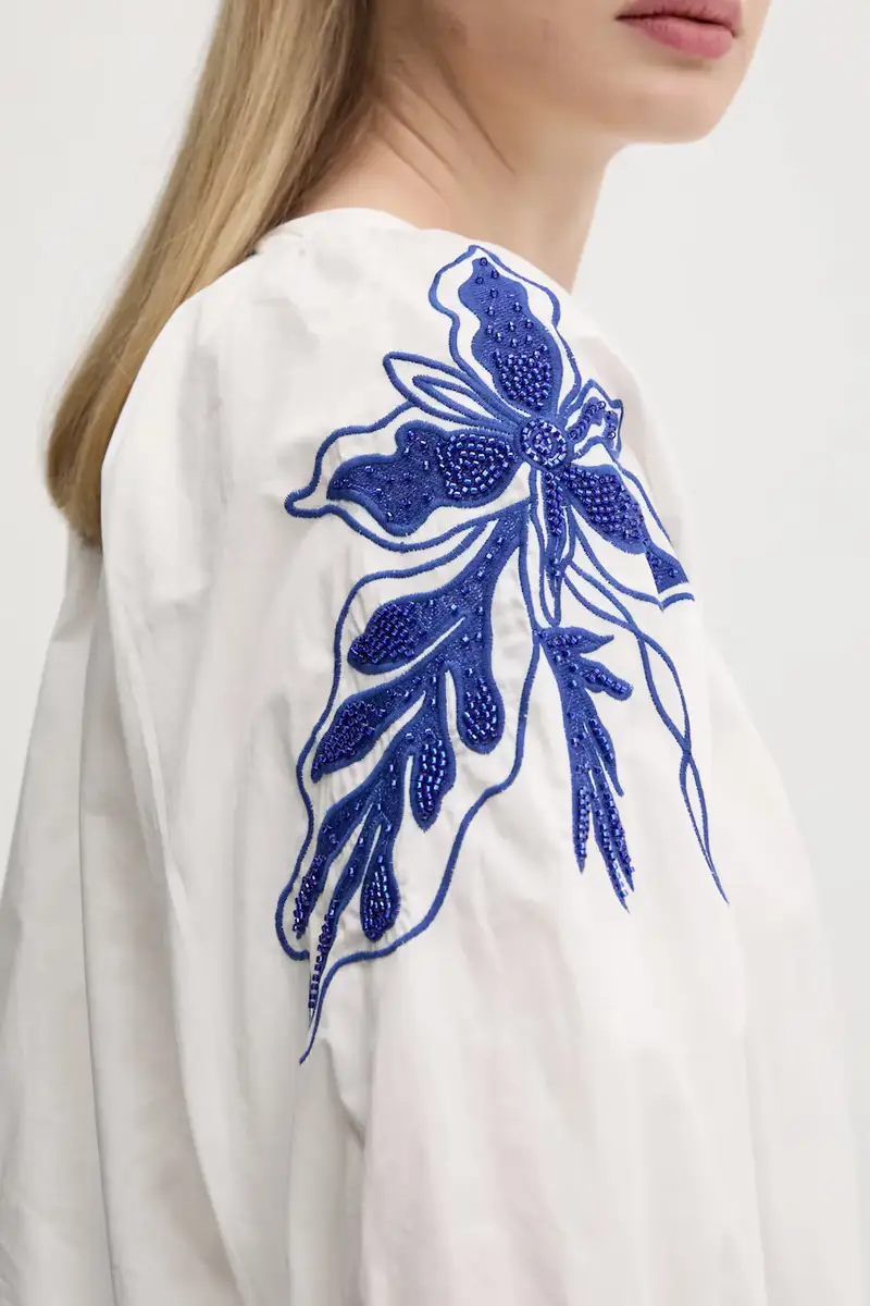 camicia in cotone CRATOS donna colore bianco 25SWBW03 miniatura 5