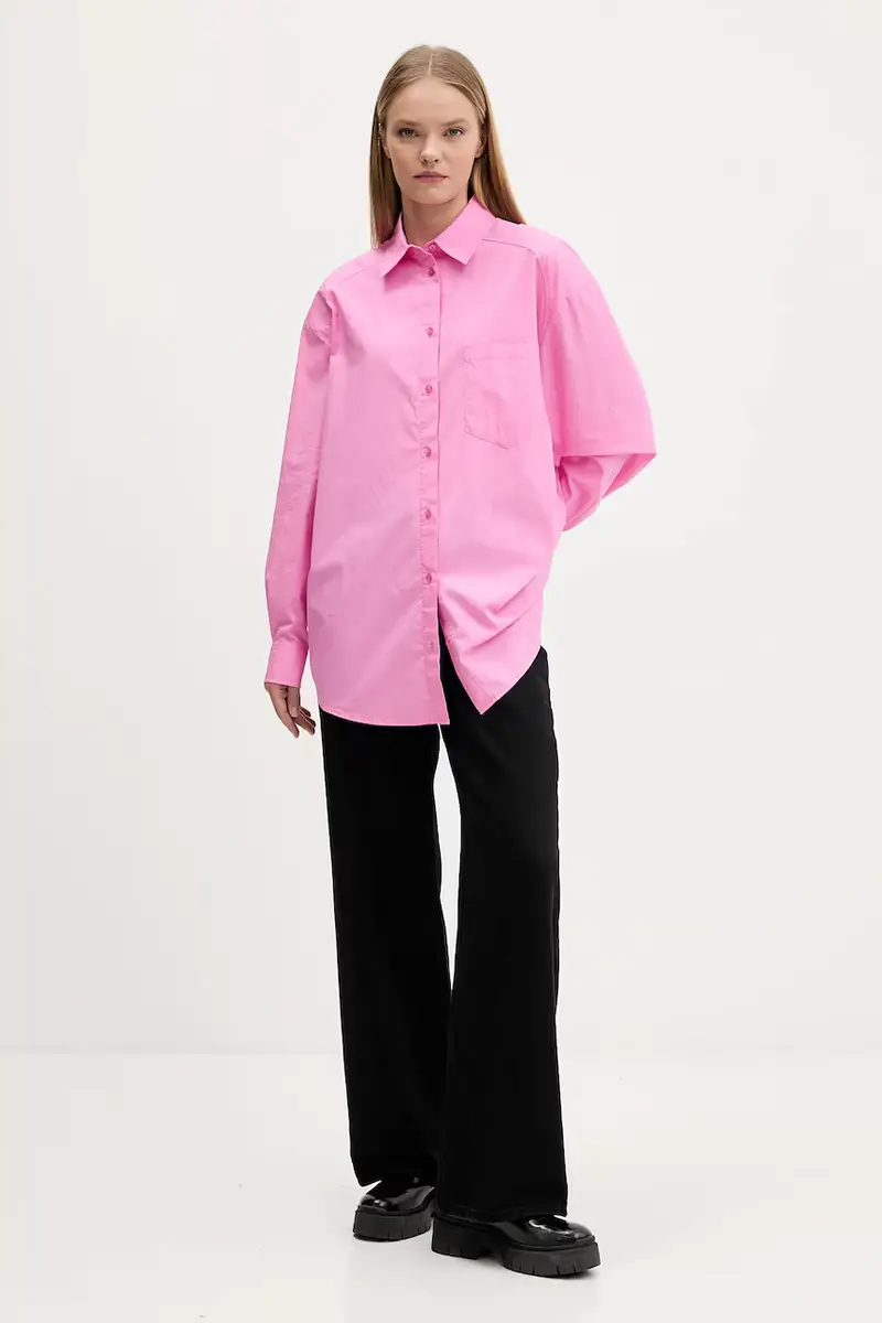 camicia in cotone GIRLS donna colore rosa 25WWCW16 miniatura 2