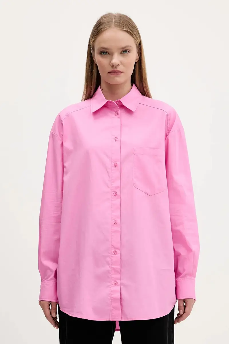 camicia in cotone GIRLS donna colore rosa 25WWCW16 miniatura 3