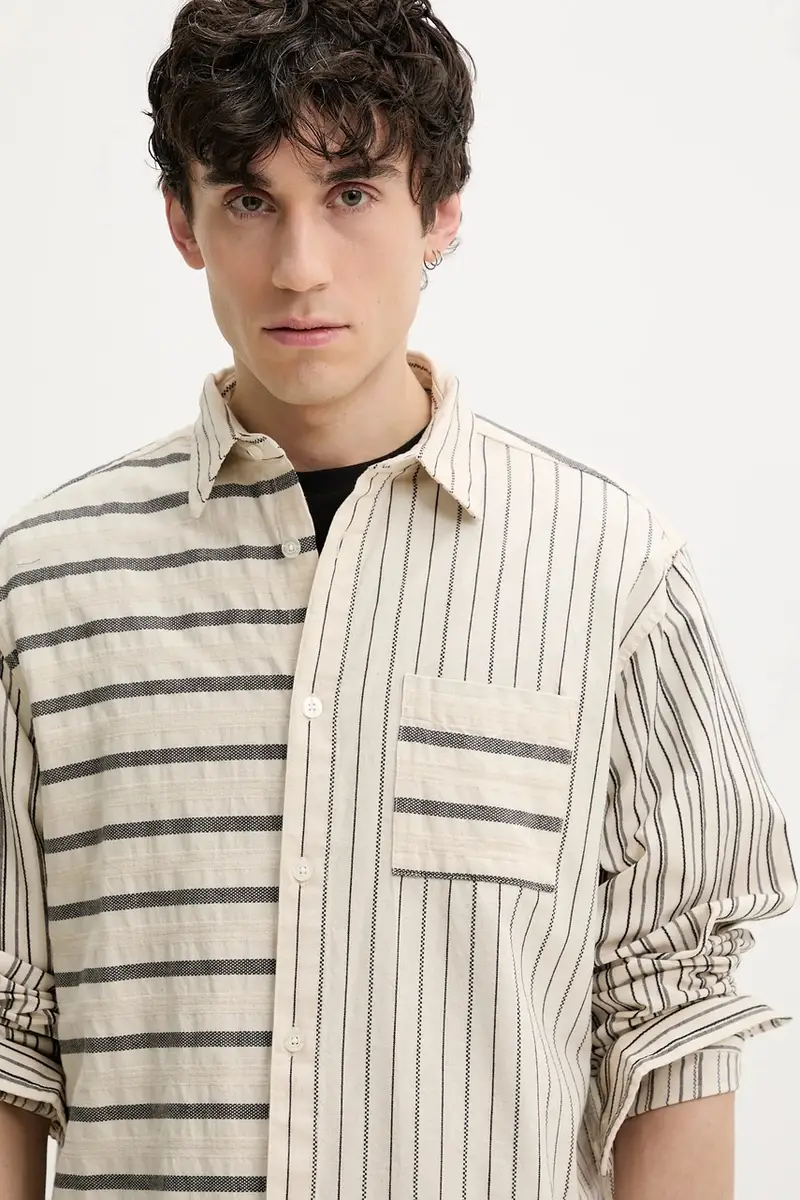 camicia in cotone JACK uomo colore beige 25SMCW15 miniatura 4