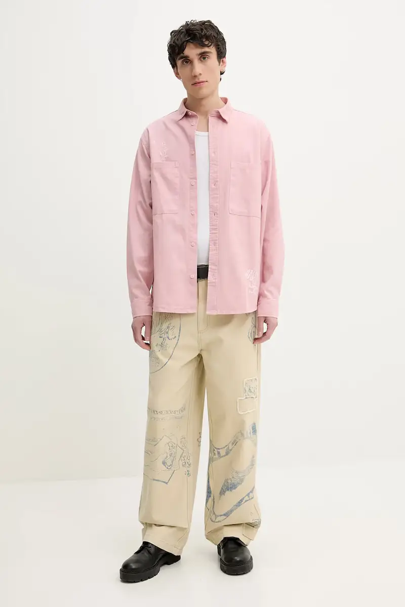 camicia in cotone LADY uomo 25SMCW23 Rosa miniatura 2