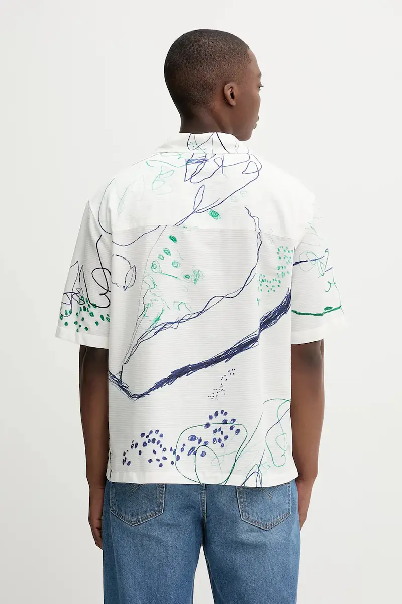 camicia in cotone MAX uomo colore beige 25WMCW06 miniatura 3