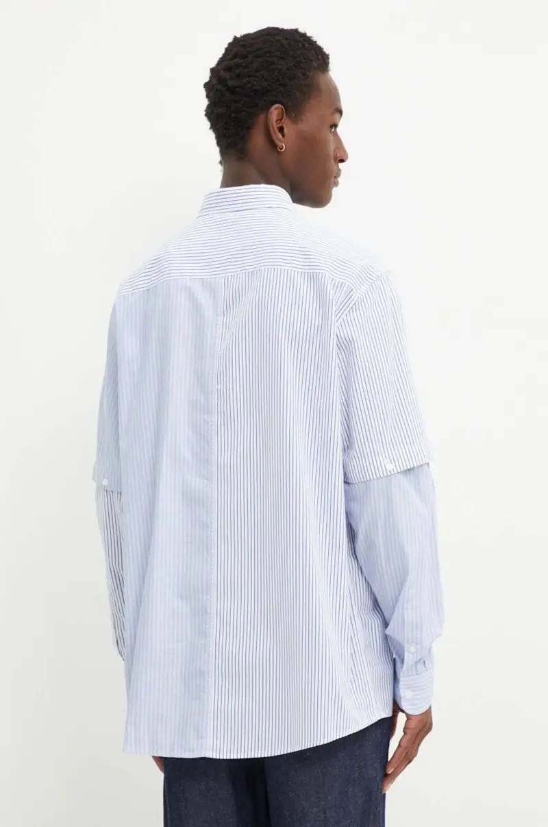 camicia in cotone MONTANA Blu miniatura 4