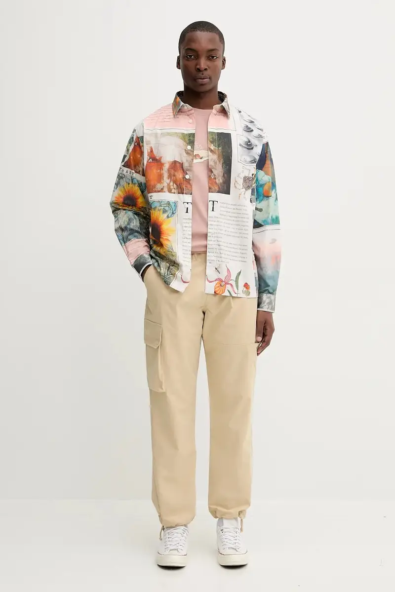 camicia in cotone PACO uomo colore beige 25WMCW20 miniatura 2