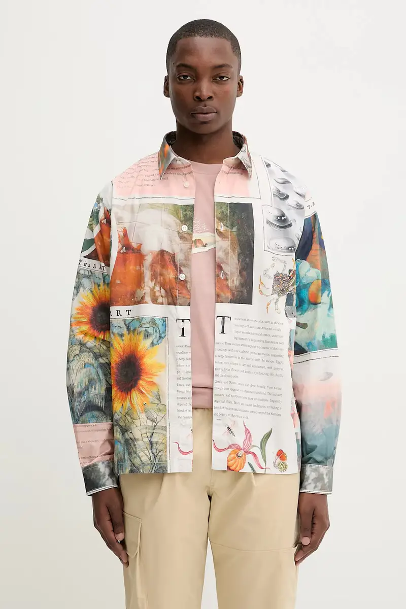 camicia in cotone PACO uomo colore beige 25WMCW20