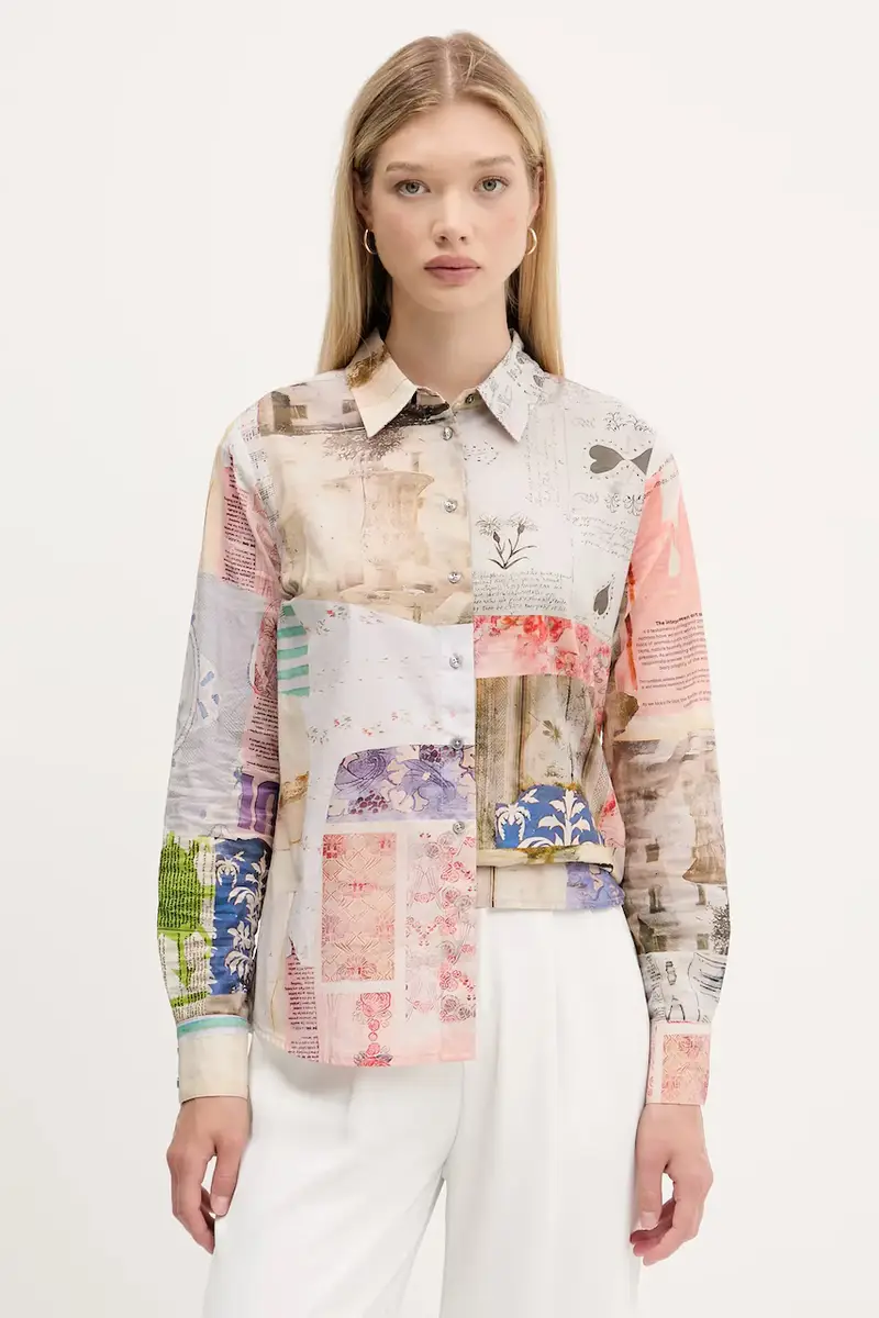 camicia in cotone PHOTOPOST donna colore beige 25WWCW18