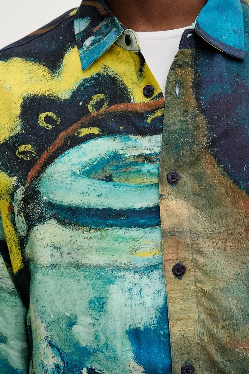 camicia JULIO uomo colore blu navy 25WMCW17 miniatura 5