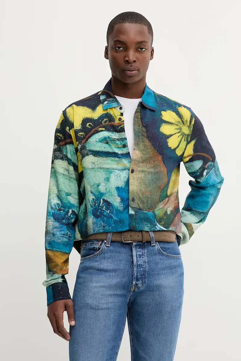 camicia JULIO uomo colore blu navy 25WMCW17