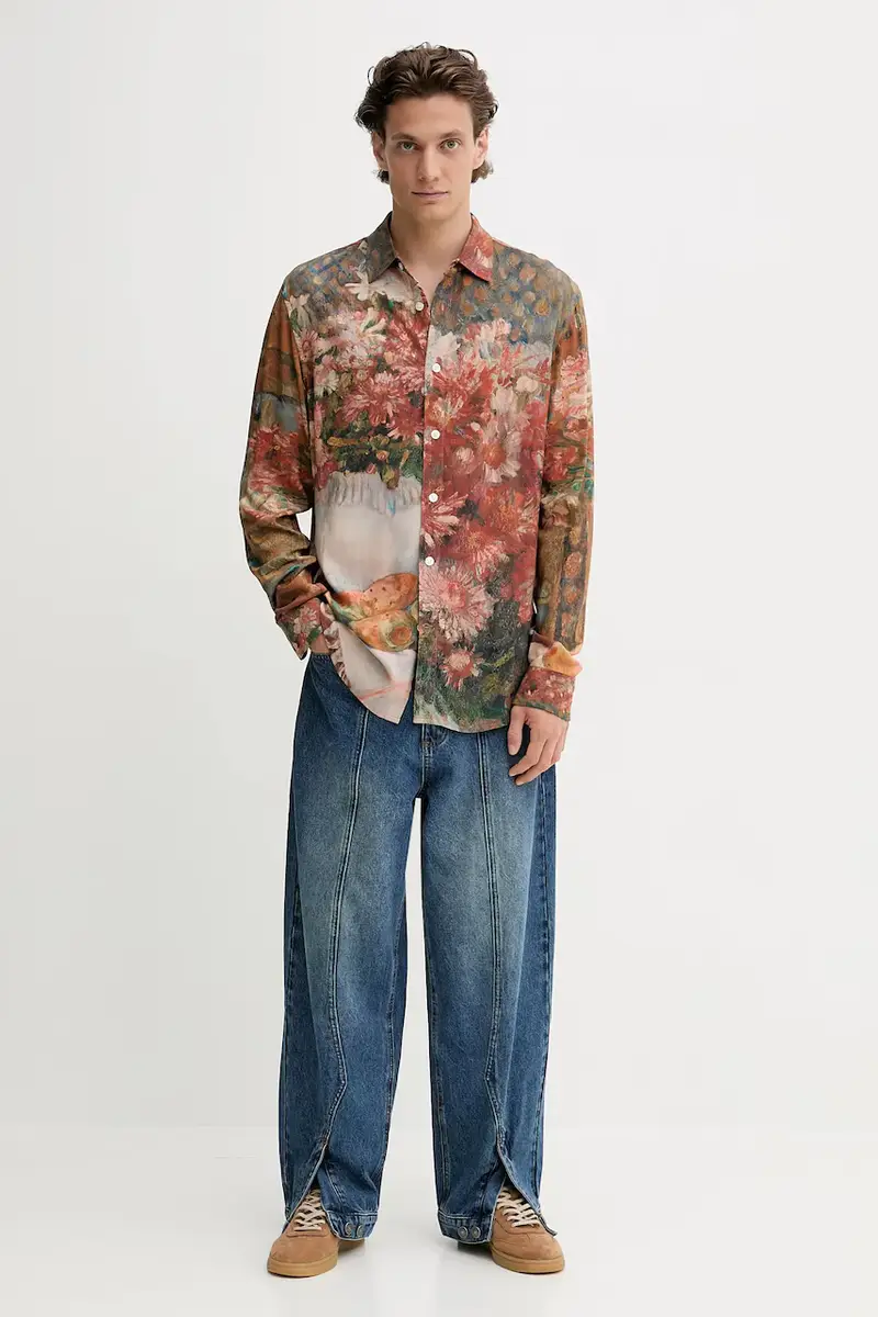 camicia MILO uomo colore marrone 25WMCW18 miniatura 2