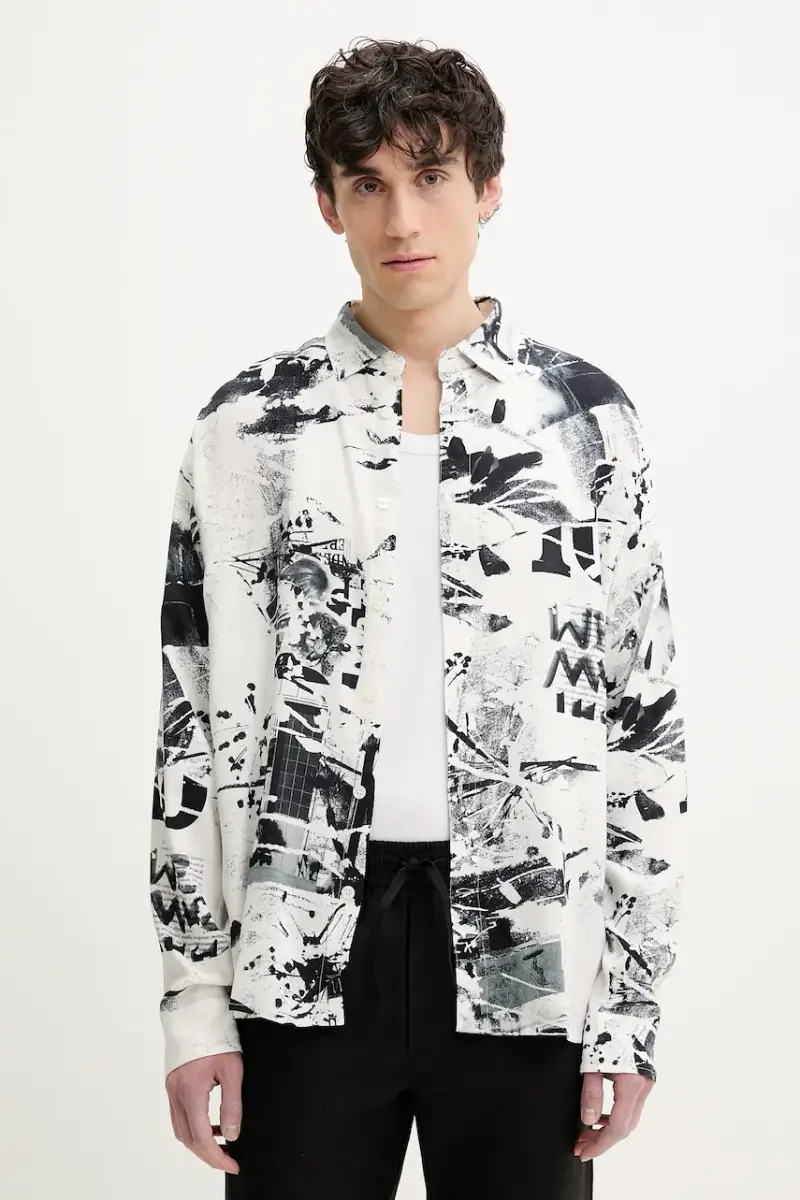 camicia MOTO uomo colore bianco 25SMCW19