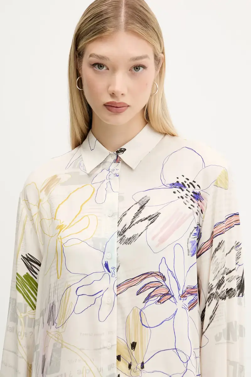 camicia NEWSARTY donna colore beige 25WWCW14 miniatura 4