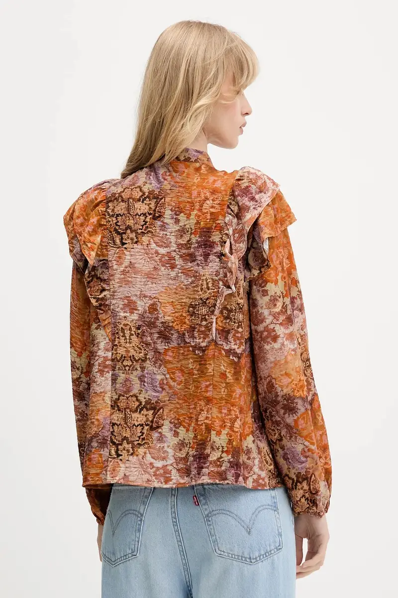 camicia ROMANTICA donna colore arancione 25WWBW08 miniatura 3