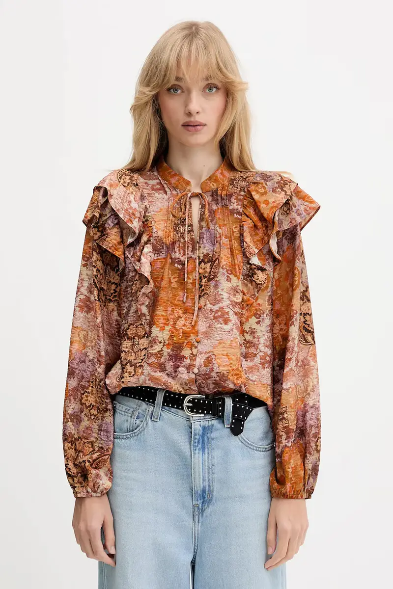 camicia ROMANTICA donna colore arancione 25WWBW08