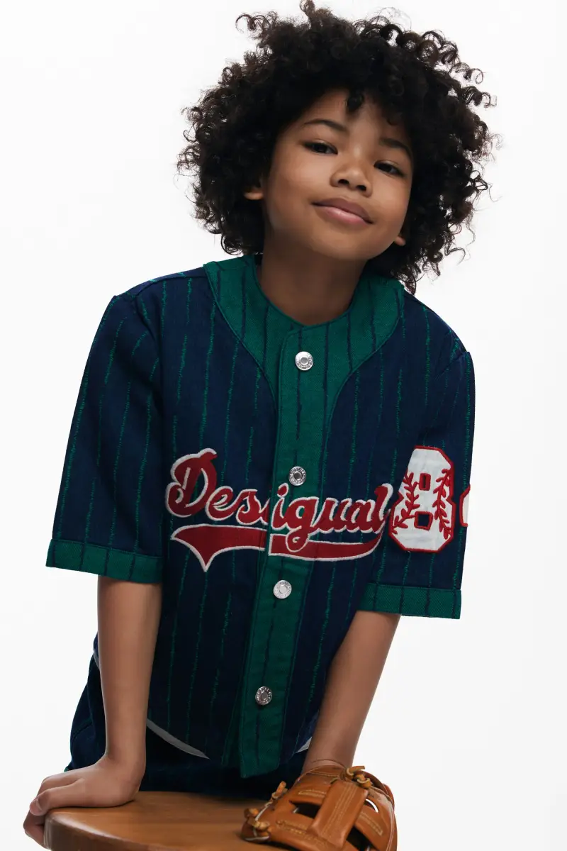 Camicia sportiva in denim BLUE