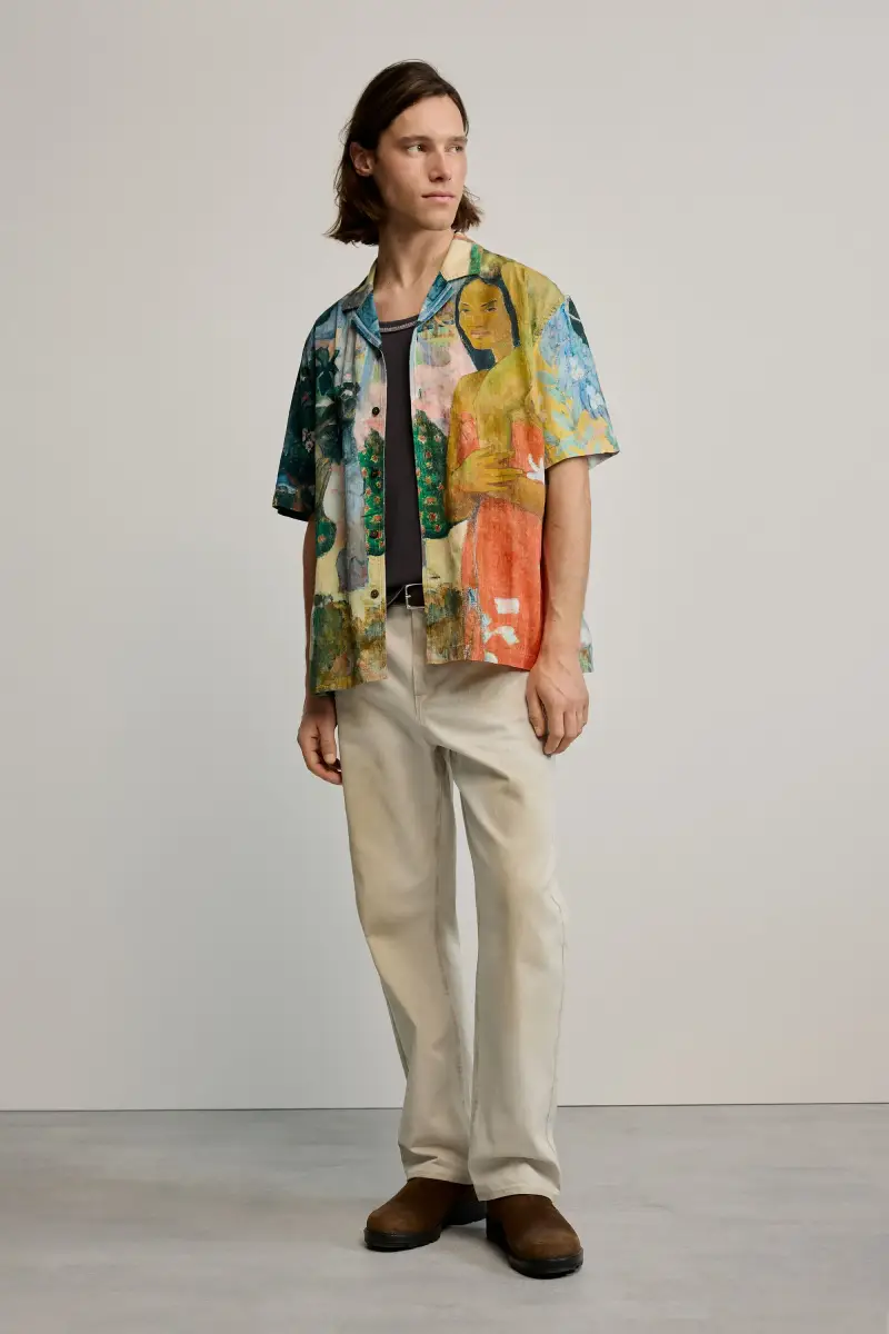 camicia stampata gaugin RED miniatura 2