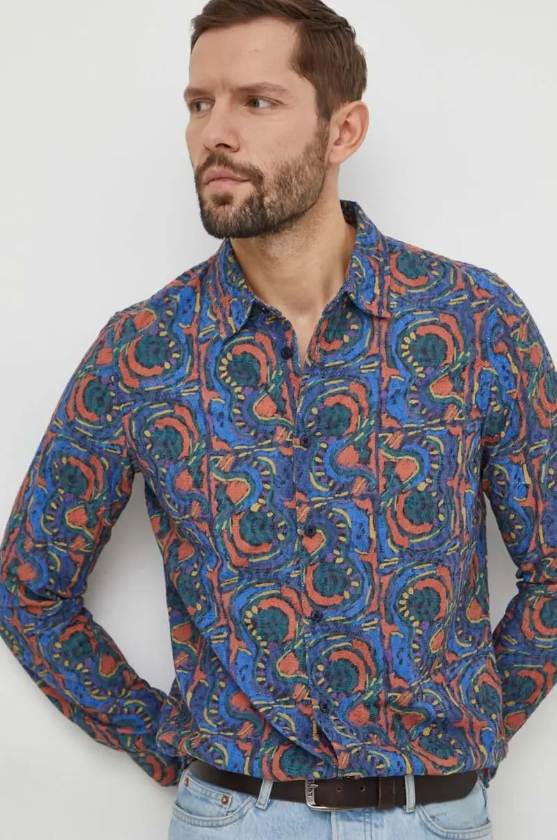camicia uomo Multicolore