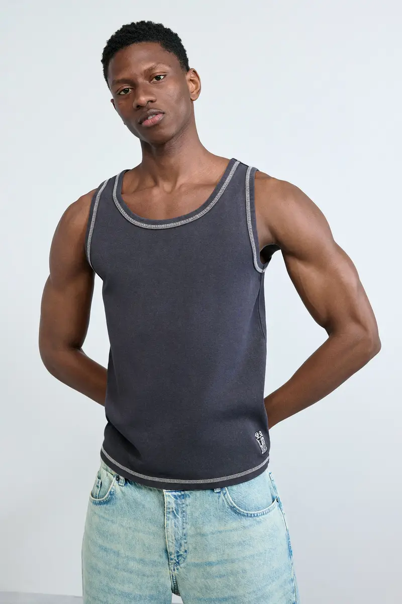 Canottiera logo BLACK