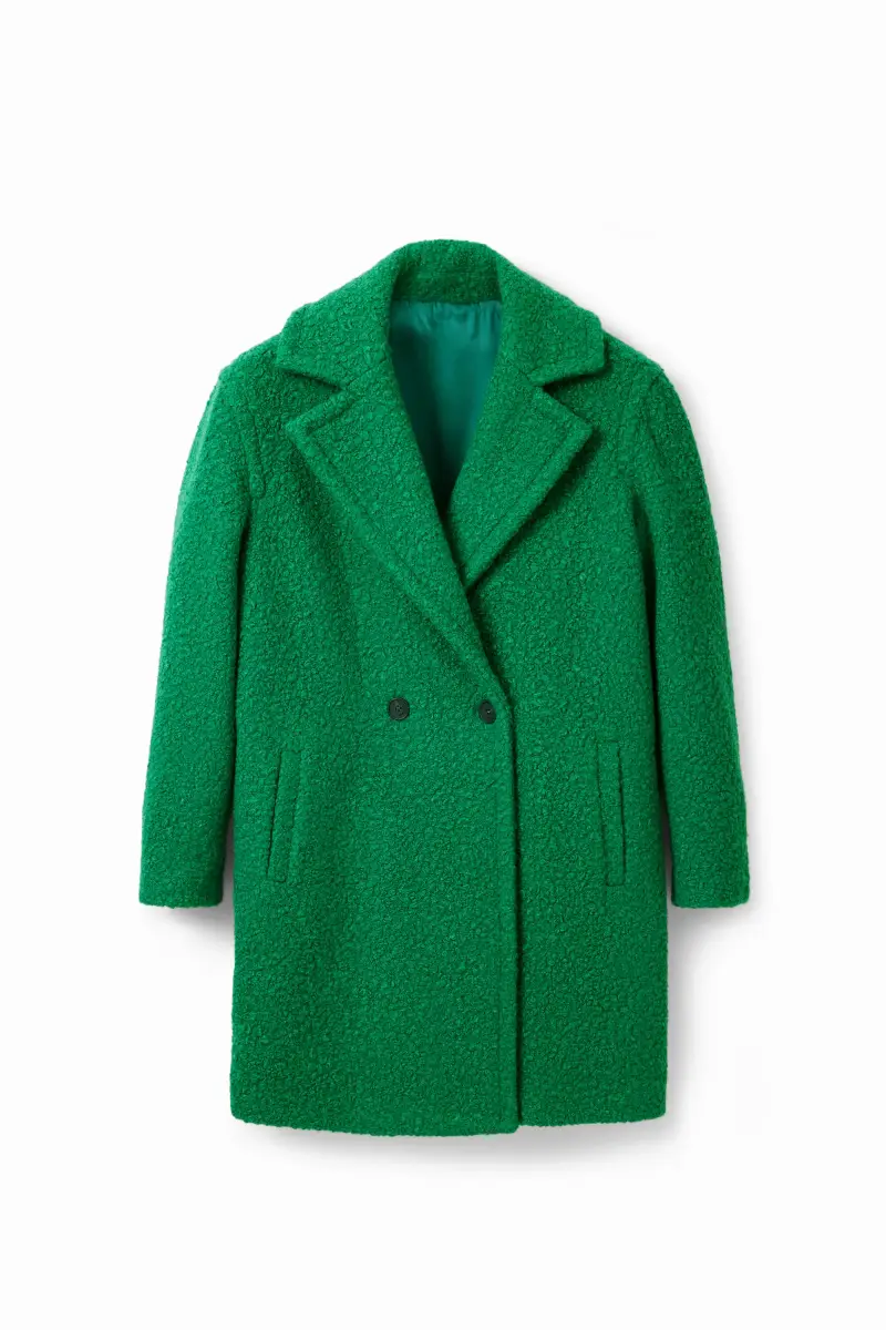 Cappotto doppiopetto bouclÃ© GREEN