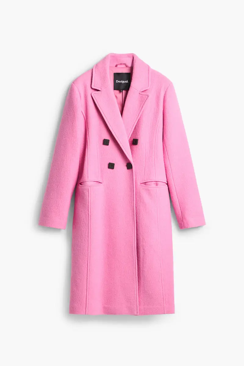 Cappotto doppiopetto con bottoni RED