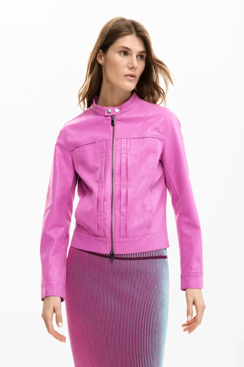 Cappotto effetto pelle RED