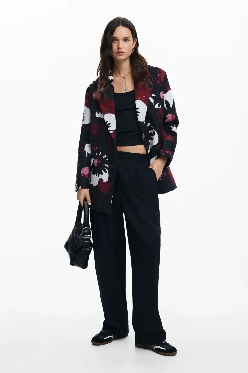 Cappotto floreale M. Christian Lacroix RED miniatura 2