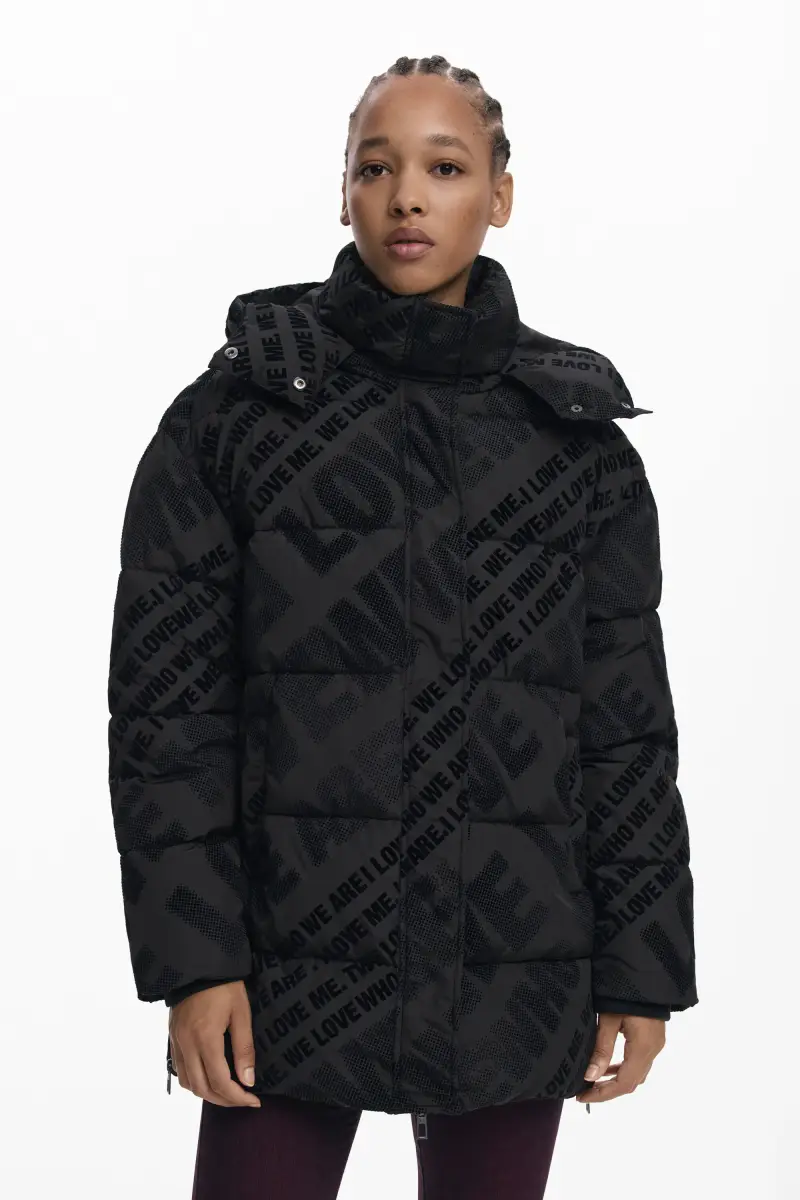 Cappotto imbottito foderato BLACK