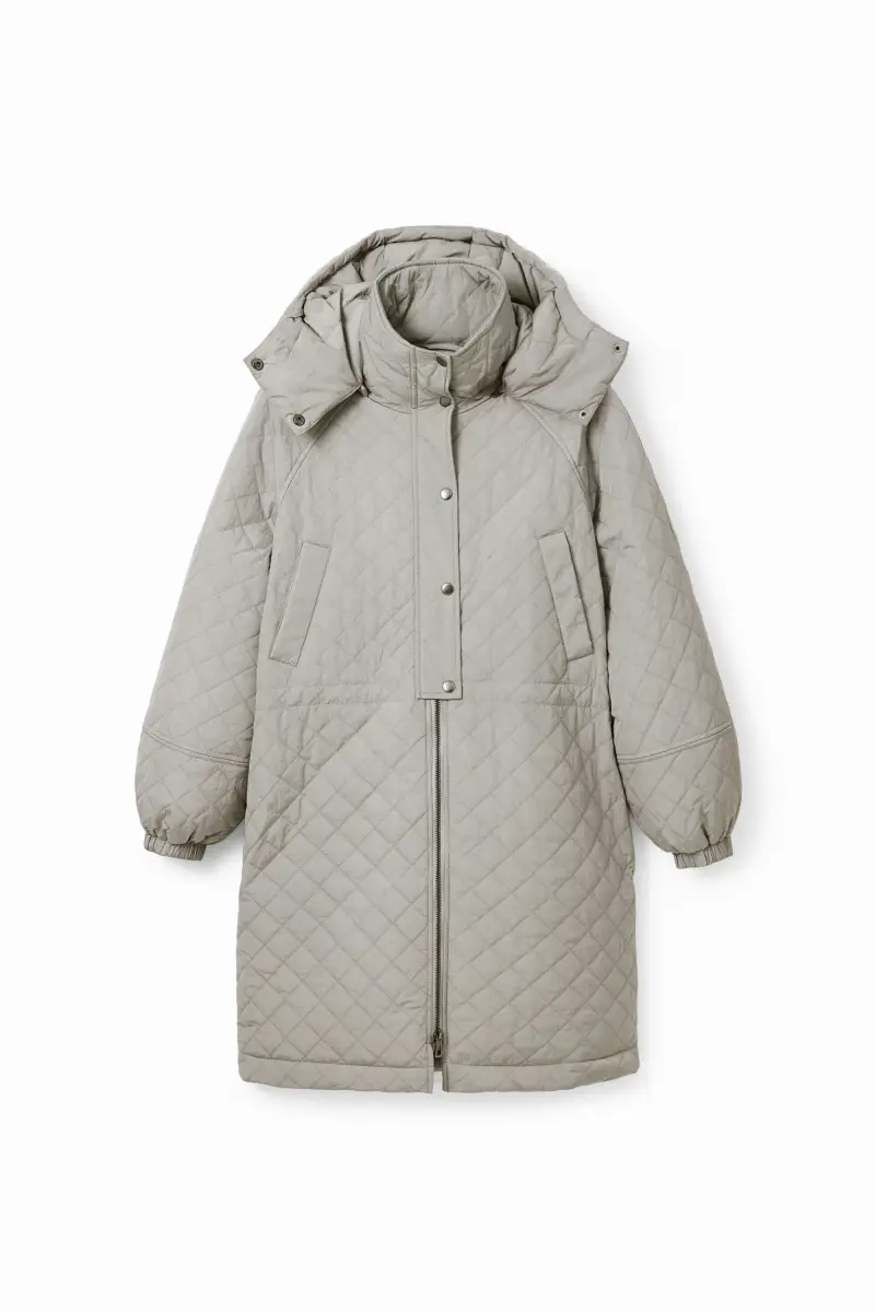 Cappotto imbottito maniche sbuffo BLACK