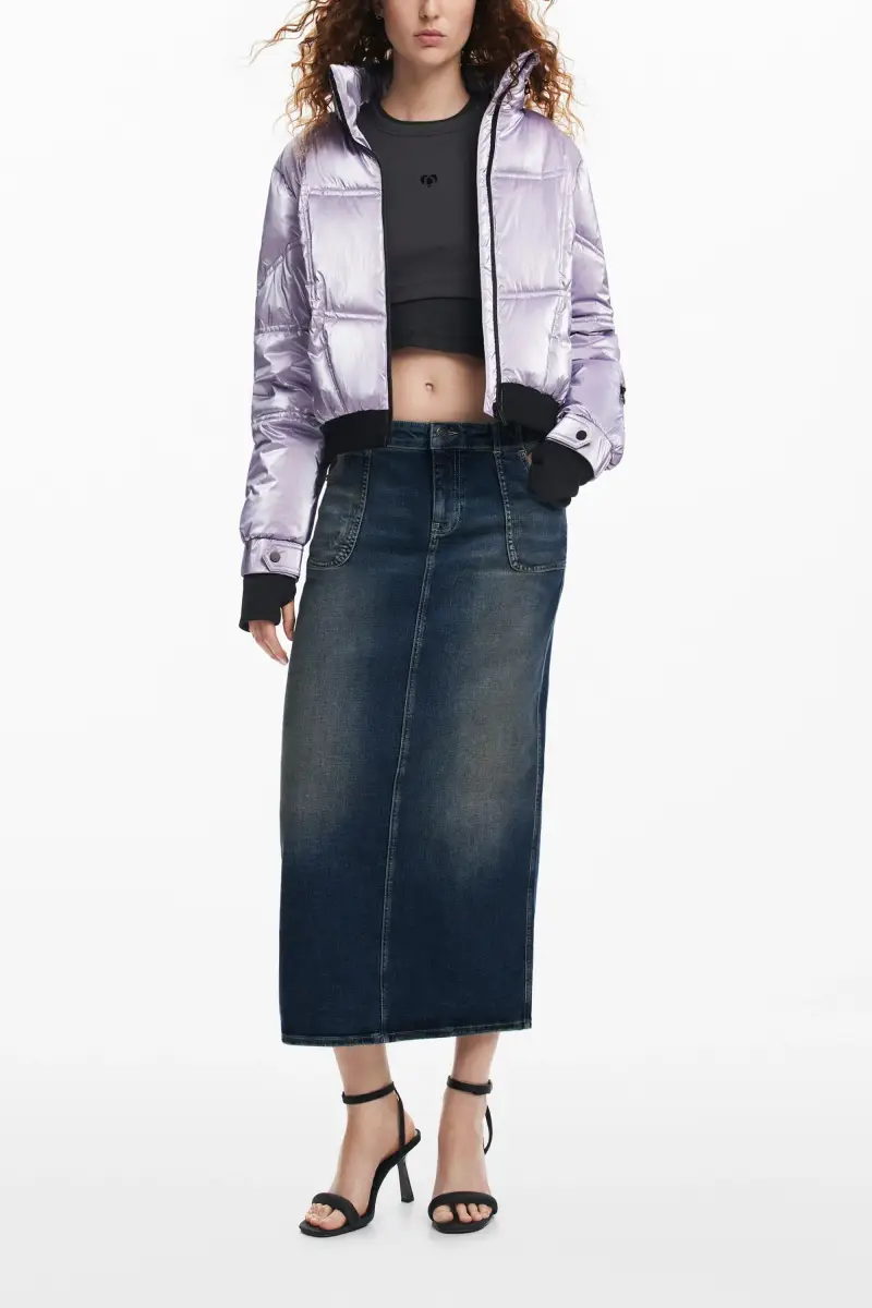 Cappotto imbottito metallizzato RED miniatura 2