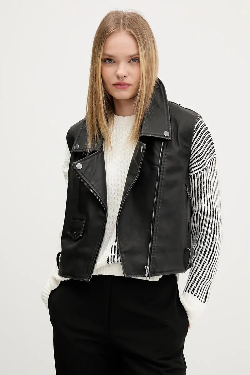 cappotto jeans DENIMBIK colore blu 25WWEW52 miniatura 5