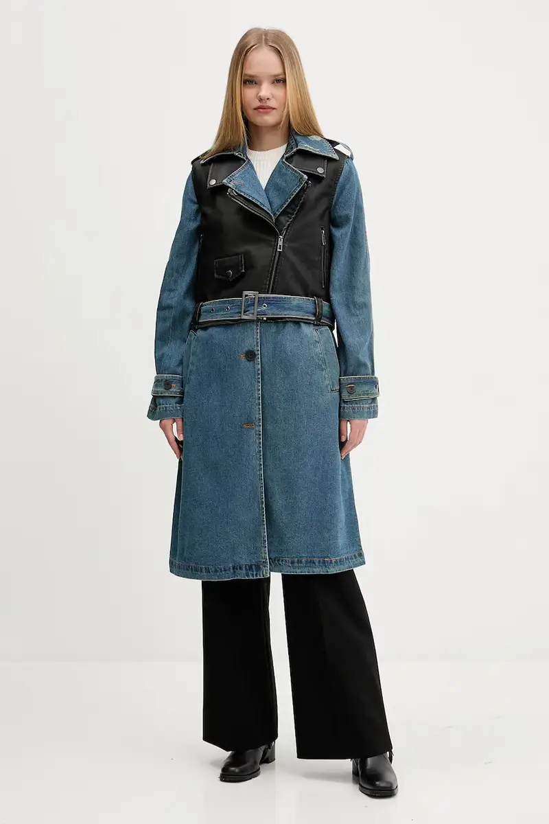 cappotto jeans DENIMBIK colore blu 25WWEW52