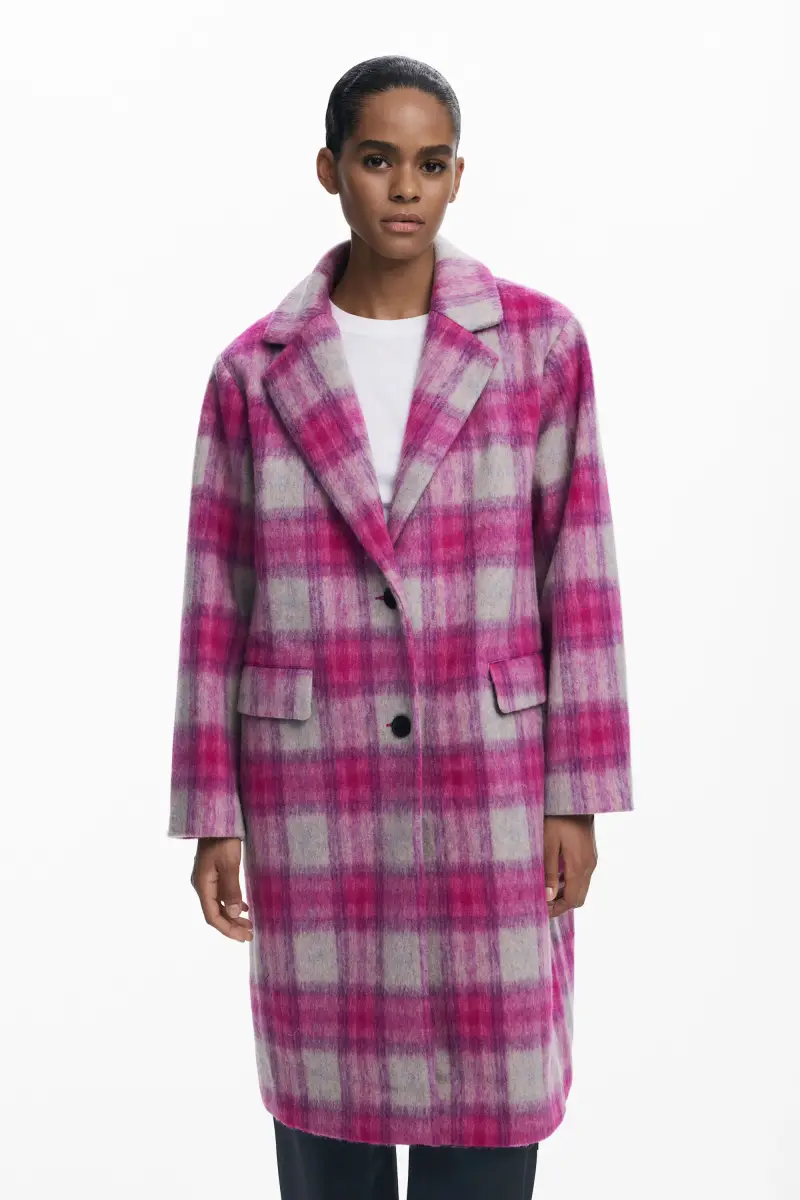 Cappotto tartan rosa RED miniatura 2