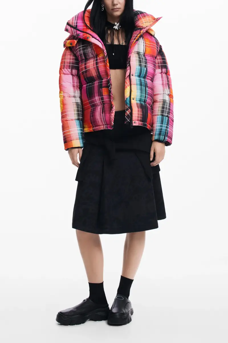 Cappotto trapuntato a quadri MATERIAL FINISHES miniatura 2