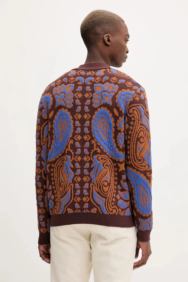 Desigual Cardigan Uomo Marrone 3619826 miniatura 3