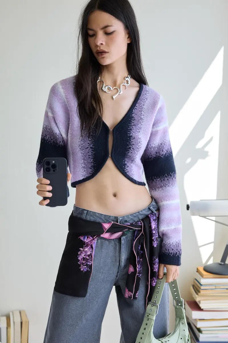 Desigual Cardigan Rosso 3273925 miniatura 2