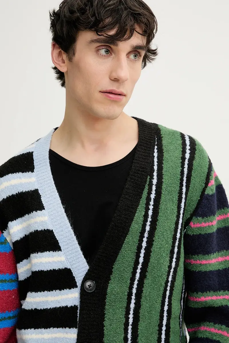 Desigual Cardigan Uomo Nero 3636000 miniatura 4