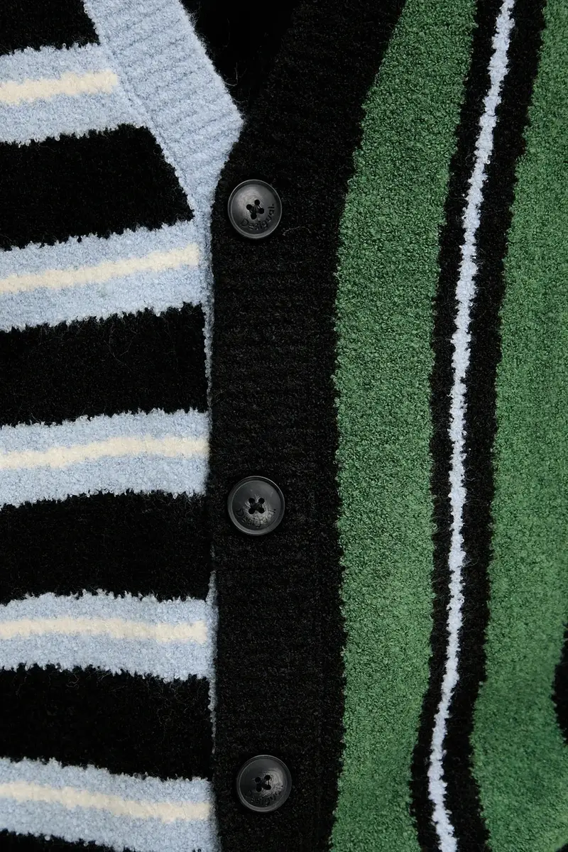 Desigual Cardigan Uomo Nero 3636000 miniatura 5