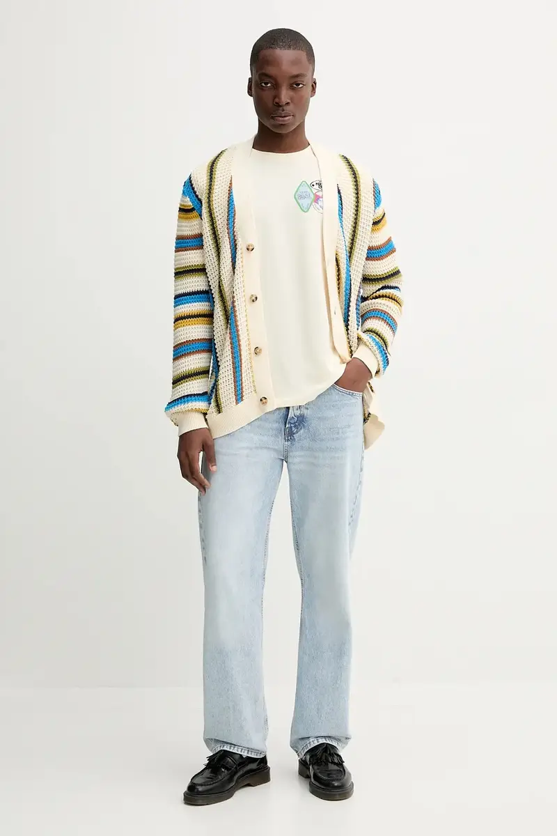 Desigual Cardigan Uomo Beige 3764912 miniatura 2