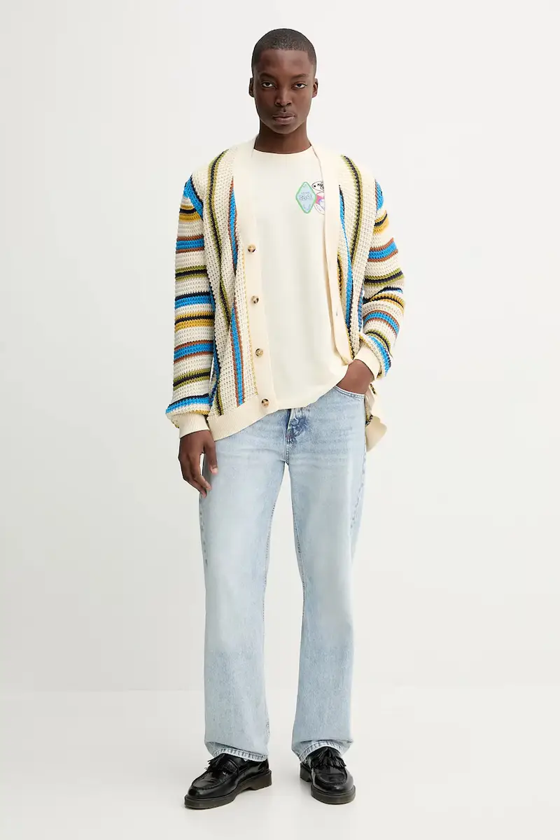 Desigual Cardigan Uomo Beige 3941559 miniatura 2