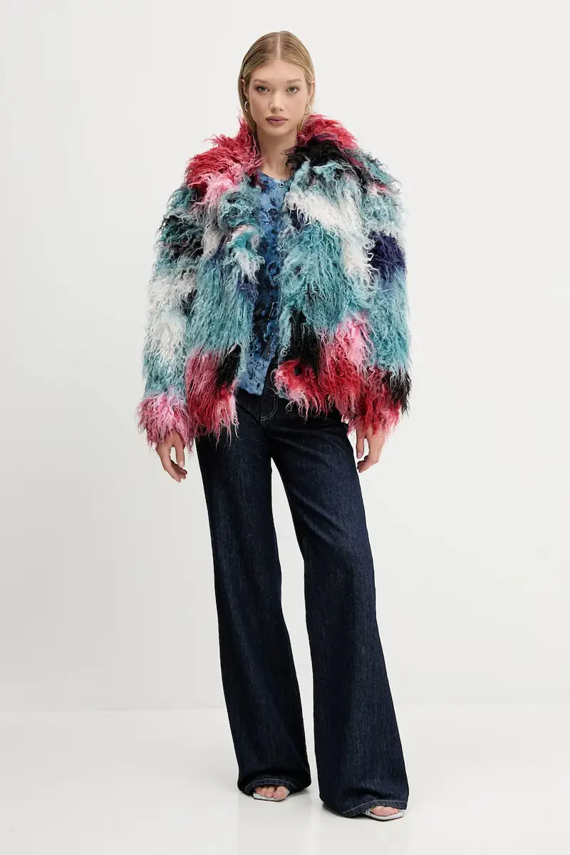 Desigual Cardigan Donna Blu 3132965 miniatura 2