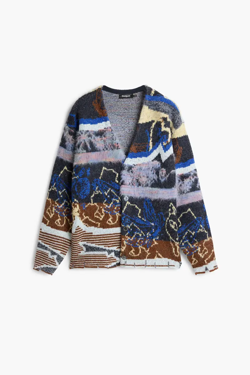 Desigual Cardigan Blu 3448712
