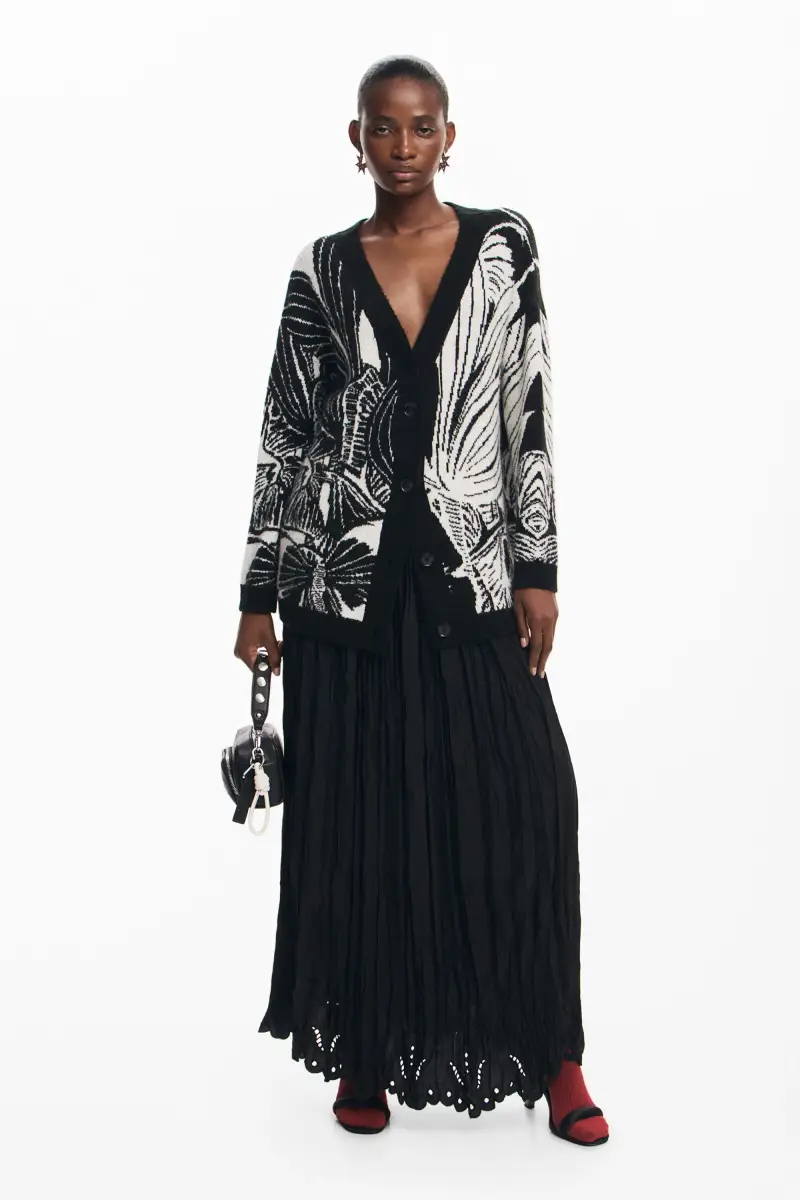 Desigual Cardigan Nero 3273843 miniatura 2