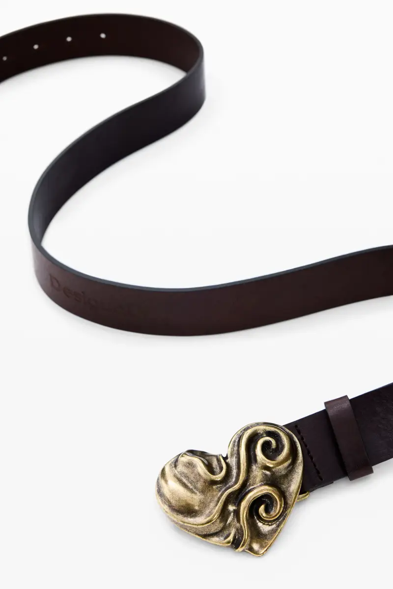 CINTURA CUORE IN PELLE MATERIAL FINISHES miniatura 2