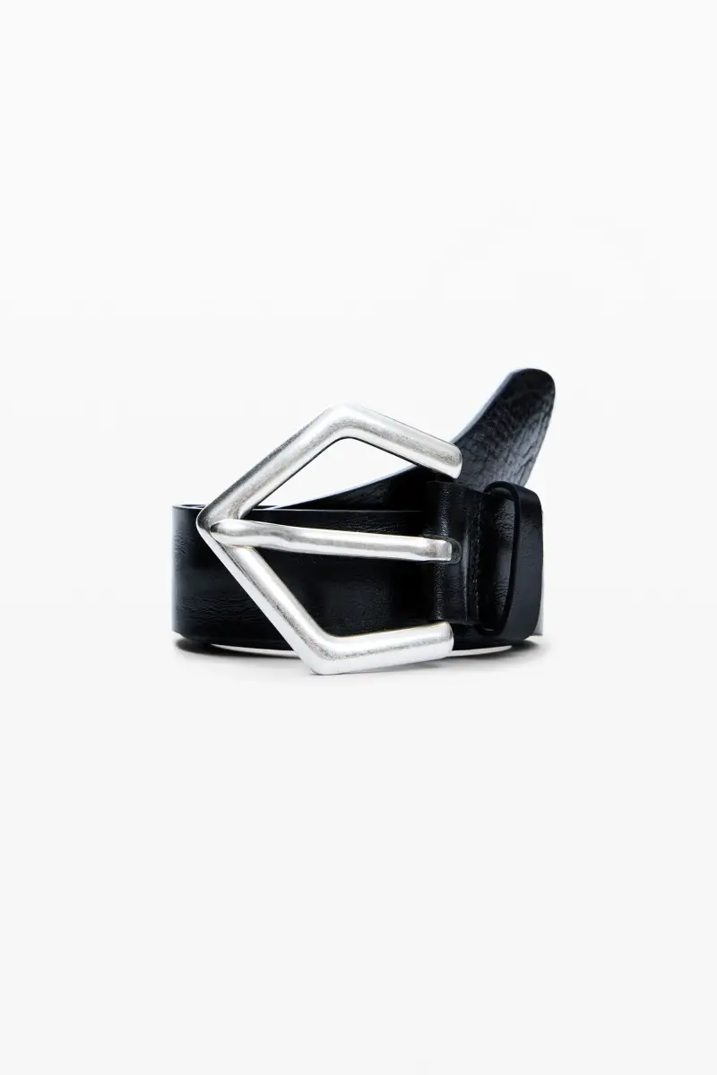 CINTURA LARGA IN PELLE BLACK