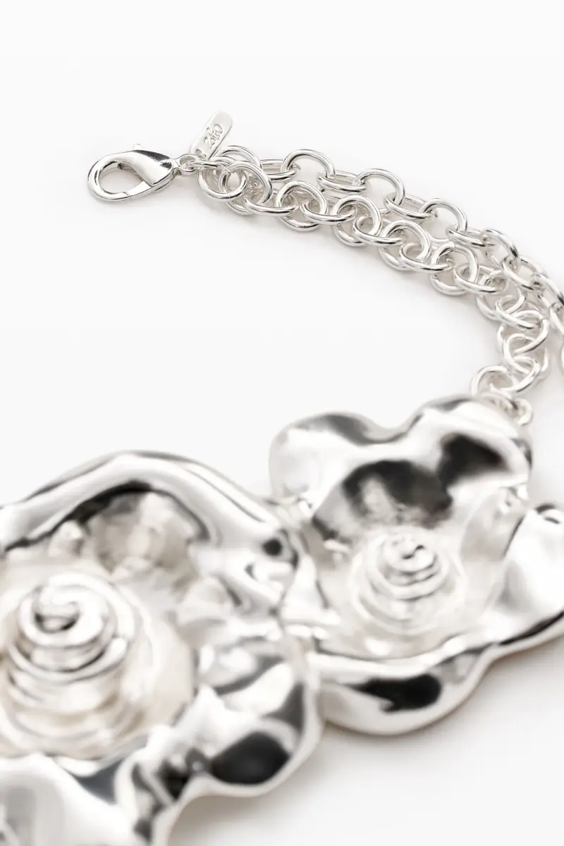 cintura metallica con fiori BLACK miniatura 2