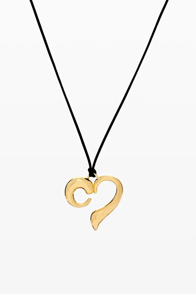 CIONDOLO CUORE CORDINO ZALIO MATERIAL FINISHES miniatura 2