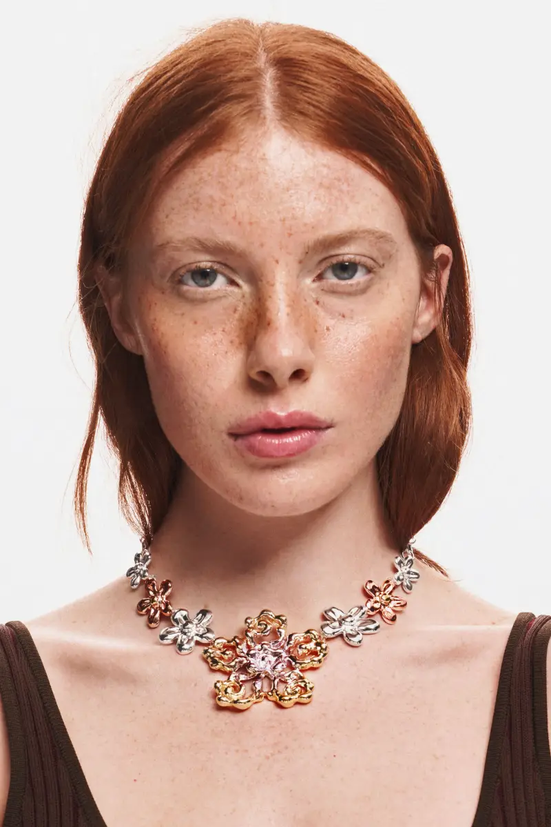 ciondolo fiori zalio BLACK miniatura 2