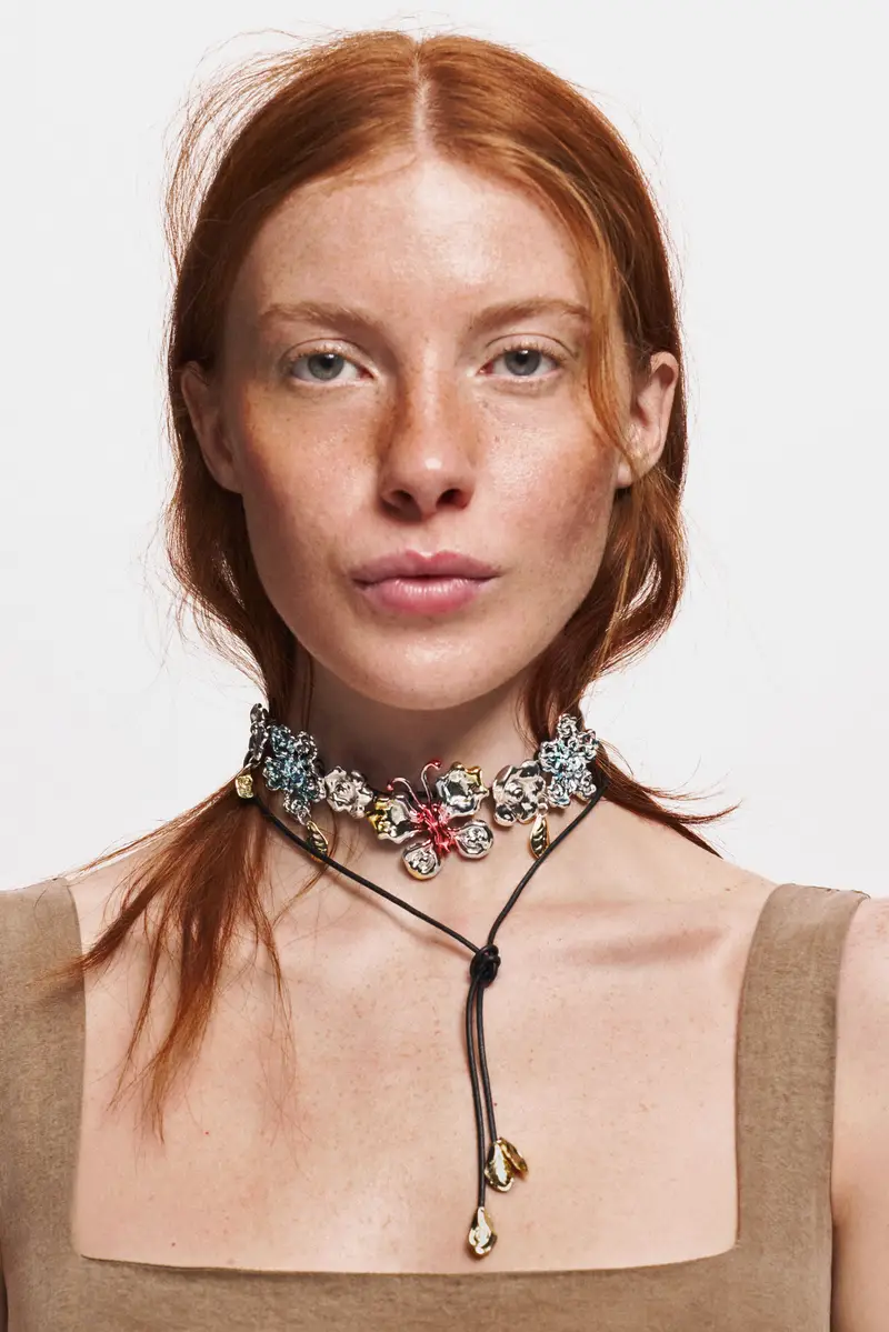 ciondolo fiori zalio BLACK miniatura 2