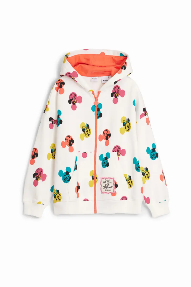 Felpa con cappuccio Mickey Mouse WHITE