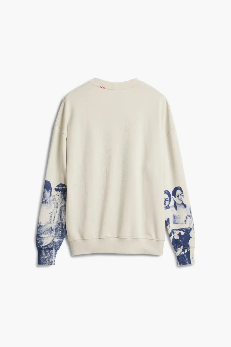 Felpa con maniche stampate BLACK miniatura 2